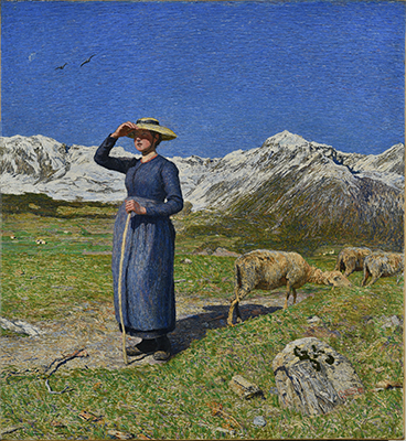 6 Giovanni Segantini Mezzogiorno sulle Alpi olio su tela 775 x 715 cm