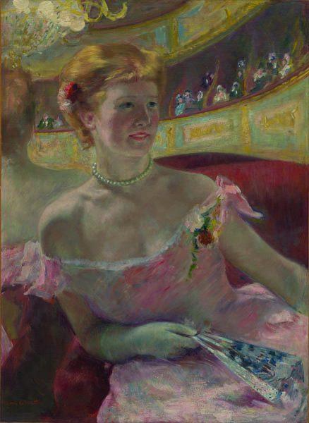 FIG 2. Mary Cassatt Donna con collana di perle in un palchetto 1879 1212