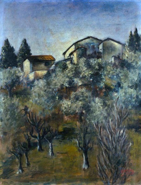 Ottone Rosai Paesaggio, 1922, olio su tela, cm 100 x 135, Fondazione Cariplo