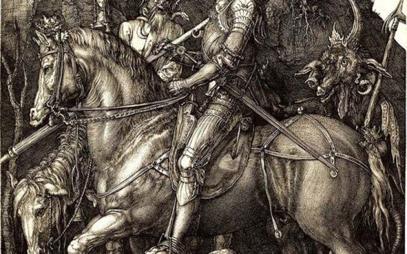 Albrecht Dürer  Il cavaliere, la morte, il diavolo