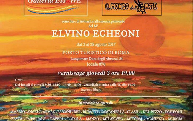 Elvino Echeoni in mostra Al Porto di Roma