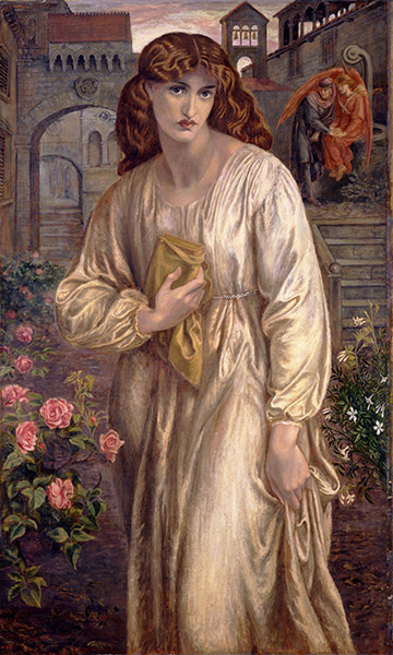 ********: Salutation of Beatrice, 1880-1882. Found in the collection of the Toledo Museum of Art, Toledo, Ohio. Artist: Rossetti, Dante Gabriel (1828-1882) ******** ******** *** Permission for usage must be provided in writing from Scala.
