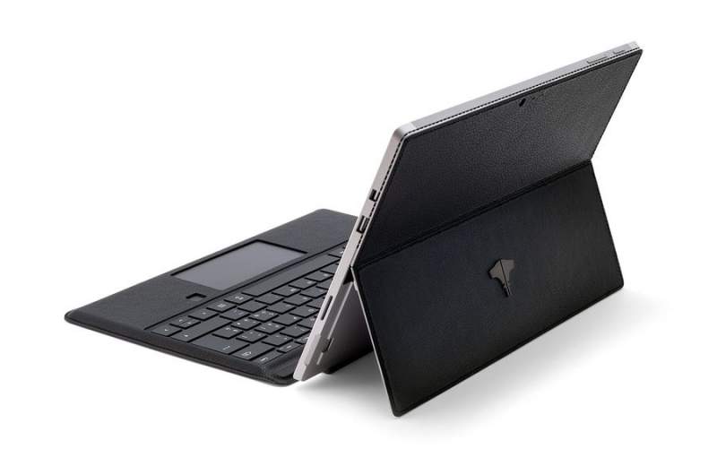 PC & Tablet Real Leather Black